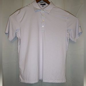 Peter Millar Crown Crafted Golf Polo Shirt Mens XL Striped Golf Club